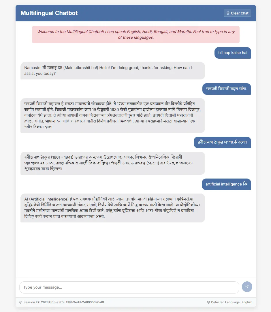 Multilingual Chatbot